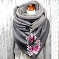thumbnail image 2 of Foulard à Boutons Chauds Hiver en Coton Imprimé Papillon pour Femmes, 2 of 3