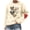 Beige, variant on Women's Sweaters Leopard Print Long Sleeve Round Neck Casual Loose Comfy Oversized Graphic Pullover Tops S