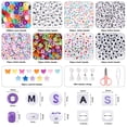 thumbnail image 2 of Kit para hacer pulseras QUEFE 1900 piezas con 48 colores y cuentas con letras, 2 of 7