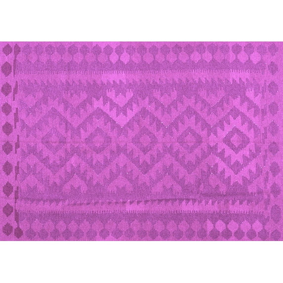 Ahgly Company Indoor Rectangle Southwestern Purple Country Area Rugs, 2' x 5'