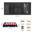 thumbnail image 6 of Psesaysky Kids Trifold Wallet American Flag Paw Print Decoration Portable Kids Trifold Purse for Sports, Polyester Foldable Trifold Card Wallet, 6 of 6