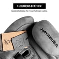 thumbnail image 2 of Hayabusa T3 LX Leather Boxing Gloves Men and Women for Training Sparring Heavy Bag and Mitt Work - Slate, 12 oz, 2 of 6