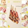 thumbnail image 2 of Coolnut 3 PCS Colors Pumpkins Squashes Baby Muslin Washcloths, Harvest Autumn Face Towel Burp Cloths Ultra Soft Absorbent Cotton Bath Wipes Towels for Newborn Boys Girls, 2 of 6