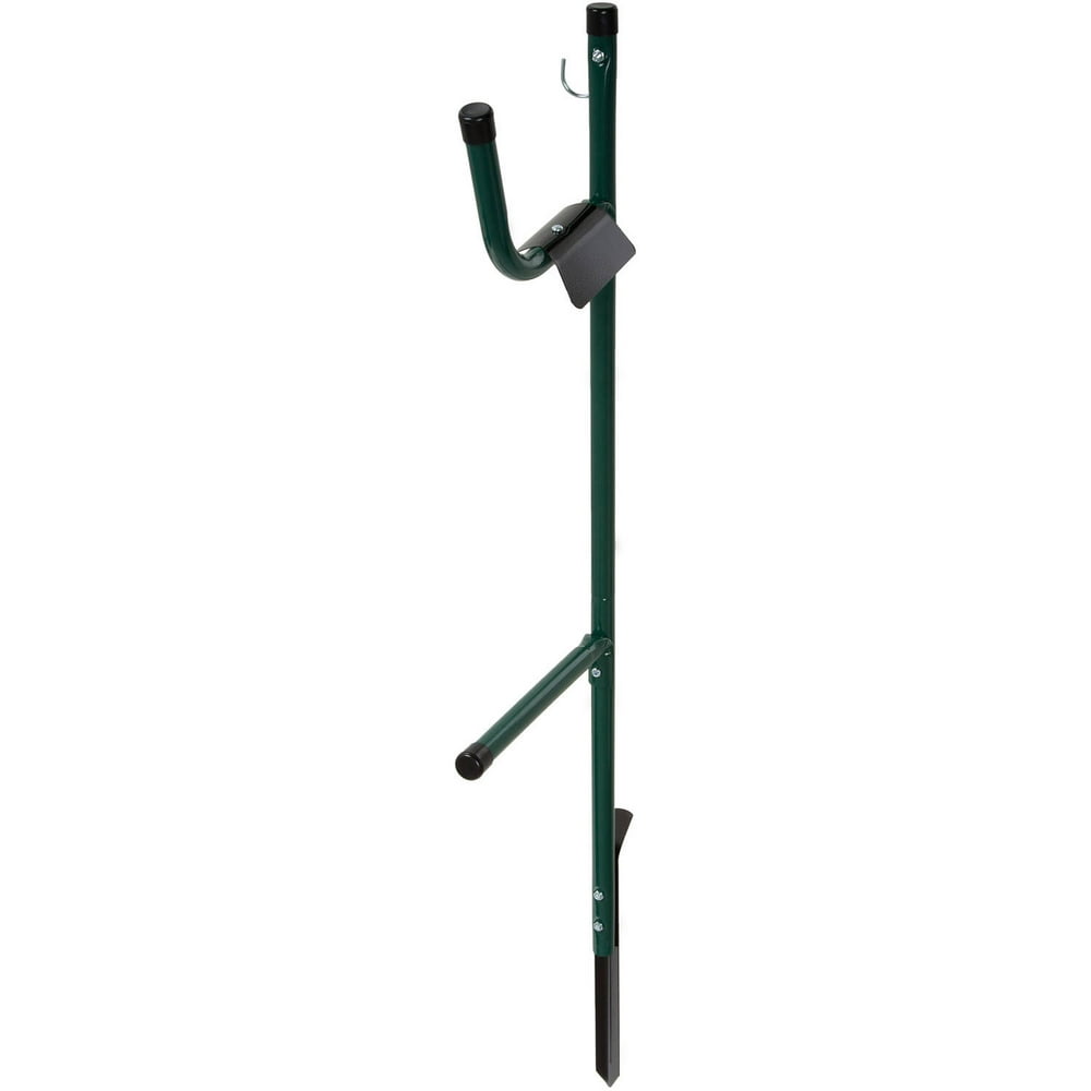 Garden Hose Holder Caddy Easy Install Outdoor Free Standing Metal Rack for Hose Management
