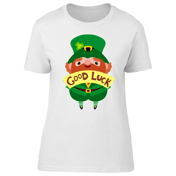 St Patricks "Good Luck" T-Shirt Men -Image by Shutterstock, Male 3X-Large