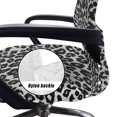 thumbnail image 5 of Renewold Leopard Print Gray Office Chair Cover Stretch Desk Chair Cover with Elastic Bottom Removable Office Computer Chair Protector for Home Decoration, S, 5 of 7
