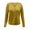 Yellow, variant on Jiyugala Sweater for Women Button Round Neck Long Sleeve Soft Knitted Cardigan Sweater