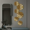 thumbnail image 6 of Hanging Wall Decor,Wall Hanging Creative Exquisite Golden Metal Round Wall Disc House Opening, 6 of 7