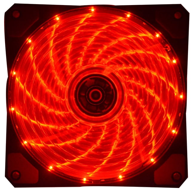 Ventiladores de caja LED ultra silenciosos Moda iluminada Refrigeración LED Antivibración PC Computadora Disipador de calor Ventilador enfriador Kearding PJ8112-02B