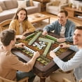 thumbnail image 7 of Boho Style Large Non-Slip Playing Surface for Mahjong 31.5x31.5 Inch Rubber Mat with Noise Dampening for Card Games Board Games and Game Room Decor, 7 of 7