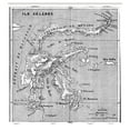 thumbnail image 3 of Ambesonne Black White Shower Curtain, French Map Island, 69"Wx70"L, Black and White, 3 of 5