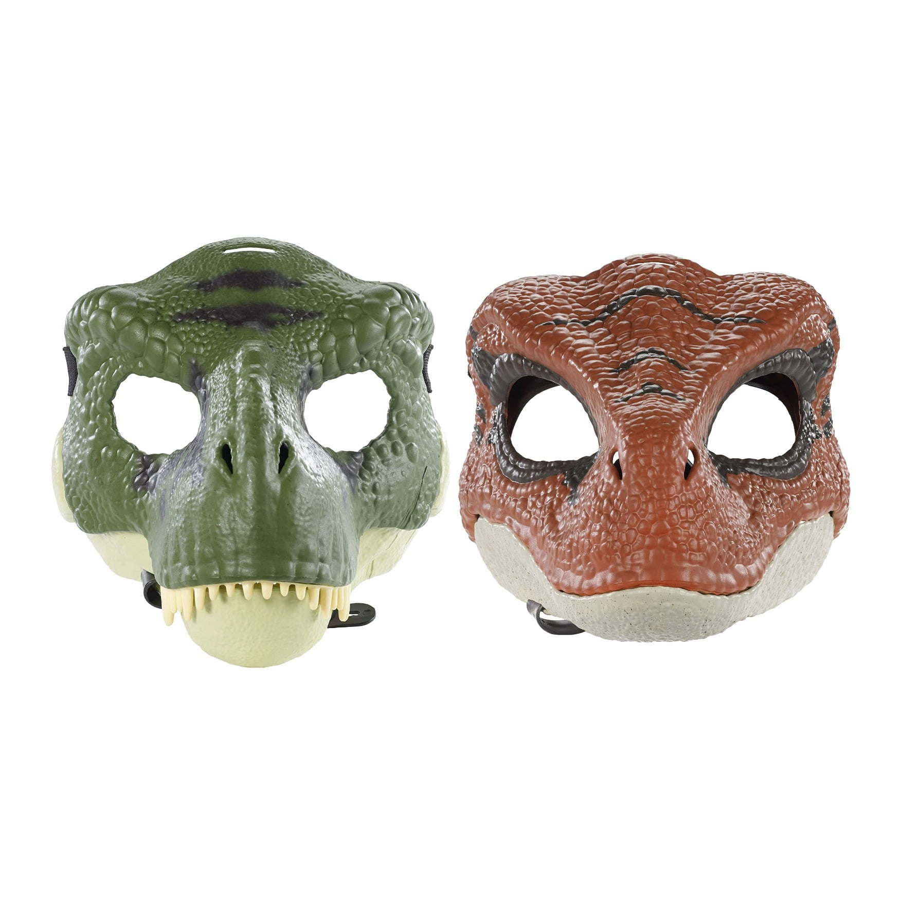 في حال عشبة ضارة بوابة  Jurassic World Movie-Inspired Tyrannosaurus Rex and Velociraptor Masks  Bundle - Walmart.com