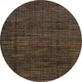 thumbnail image 1 of Ahgly Company Machine Washable Indoor Round Abstract Brown Area Rugs, 5' Round, 1 of 7