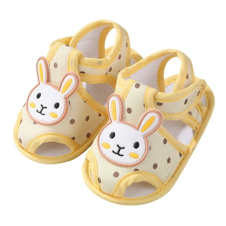 

Baby Soft Sole Non-Slip Shoes Baby Girls Boys Soft Toddler Shoes Toddler Walkers Shoes Cartoon Rabbit Princess Shoes Sandals