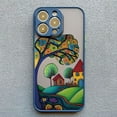 thumbnail image 1 of Hand Painted Forest House Phone Case For iphone 15 14 Pro Max Plus 11 13 12 Pro Max Mini X XR XS 7 8 Plus Shockproof Back Cover JIANGLANG, 1 of 1