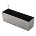thumbnail image 1 of Fengbin Modern, space-saving, self-watering rectangular flower pot, ideal for windowsill Gray, 1 of 9