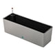 thumbnail image 1 of Macetero rectangular con sistema de autorriego para ventana, jardinera moderna con sistema de autorriego para flores. Gris, 1 of 8