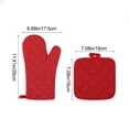 thumbnail image 2 of Lunxisen 2 Pcs Quilted Oven Mitts And Pot Holders Set Heat Resistant Kitchen Gloves For Cooking Baking Grilling Home Essentials, 2 of 8