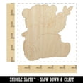 thumbnail image 2 of Baby Panda Bear Eating Bamboo Wood Shape Unfinished Piece Cutout Craft DIY Projects - 4.70 Inch Size - 1/4 Inch Thick, 2 of 7