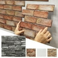 thumbnail image 6 of 3D Wall Panels Peel and Stick Wallpaper,Self Adhesive Waterproof Foam Faux Brick for Living Room,Bedroom,Laundry,Kitchen,Fireplace,TV Wall Decoration (10 Pack,14x15.2inch), 6 of 7