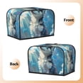 thumbnail image 2 of KLL Cloud Sunshine Puppy Print 2 Slice Toaster Dust Covers Kitchen Small Appliance Cover with 2 Pockets,Can hold Jam Spreader Knife & Toaster Tongs (11.4 x 7.9 x 7.5), 2 of 6