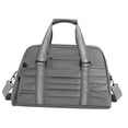 thumbnail image 1 of Bolsa de viaje deportiva, bolso cruzado con compartimento para zapatos de golf Gris, 1 of 9