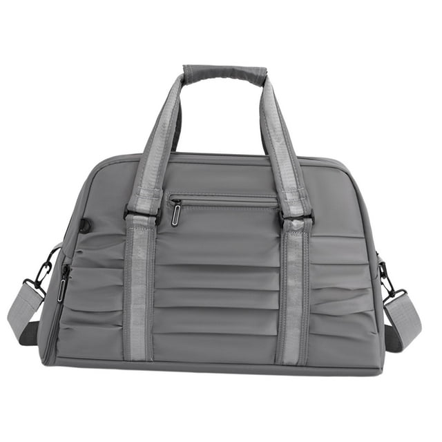 Bolsa de viaje deportiva, bolso cruzado con compartimento para zapatos de golf Gris