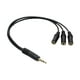 thumbnail image 5 of Divisor de auriculares Cable de audio de 3,5 mm resistente al desgaste y de alto rendimiento 1 a tres, 5 of 9