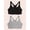 Black & Grey 2PK, variant on , The Serena, Racerback Sports Bra, Wireless, Full Coverage Unpadded Cups, Moisture Wicking Cotton, Light Support (Women's & Women's Plus)