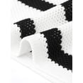 thumbnail image 5 of INSPIRE CHIC Crochet Tank Top for Women's Stripe Sleeveless Summer Hollow Out Vacation Casual Vest S Black White, 5 of 6