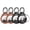 Black *2 & Brown *2, variant on UNBREAKcable 4 Pack AirTag Case Keychain Air Tag Holder TPU AirTags Key Ring Cases Tags Chain Apple Finder Tracker Accessories for Collar Strap/Keys/Bags