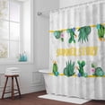thumbnail image 5 of Oasis Cactus Summer Fabric Shower Curtain Succulent Plant Washable Shower Curtains for Bathroom, Waterproof Bath Curtain with Hooks Home Decor 36x72in, 5 of 8