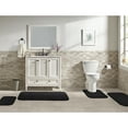 thumbnail image 2 of Garland Rug Gramercy Washable Bath Rug Set, 4-Piece (2 Bath Rugs, Contour Rug, Runner Rug) Black, 2 of 7