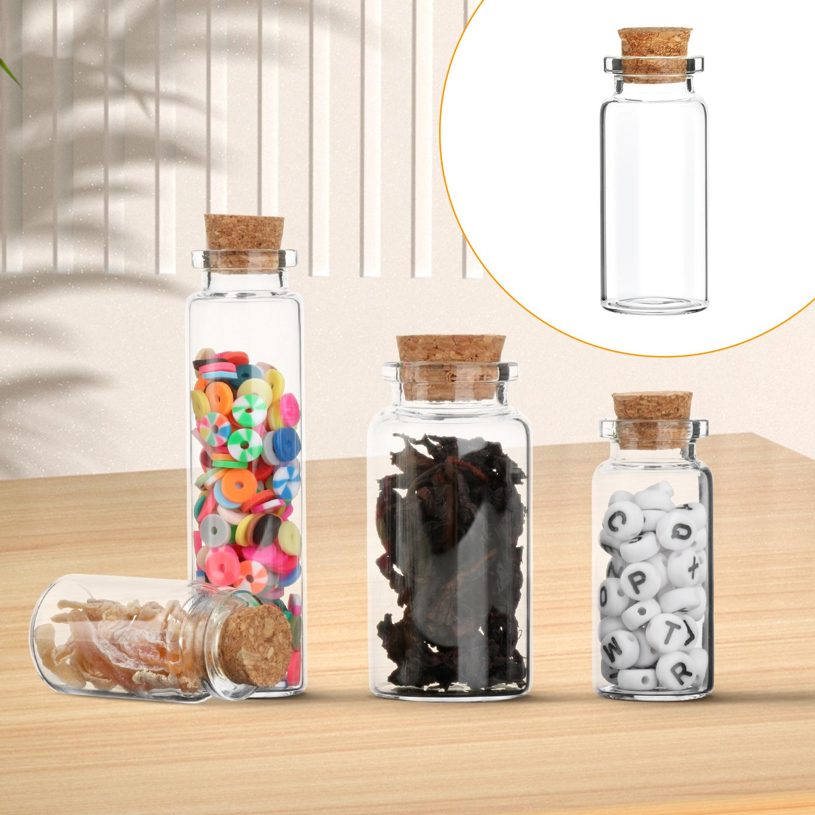 37x40x27mm 20ml Cute Glass Vials Glass Bottles with Corks Small Glass Jars  Gift Bottles 50pcs Factory Wholesale Free shipping