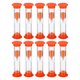 thumbnail image 1 of Uxcell Reloj de Arena de 3 Minutos, Paquete de 10 Relojes de Arena Pequeños, Temporizador de Arena Naranja, 1 of 5