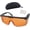 Orange, variant on Safety UV Glasses Protection,UVC Blue Light Blocking Glasses Protective Z87.1 Eyewear Goggles Adjustable Temple ,Safe Sunglasses Protective Shaded Shatterproof Scratch Resistant Anti-fog with Case