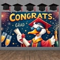 thumbnail image 3 of Red Theme Graduation Banner Colorful Balloons Graduation Backdrop Graduation Cap Tassel Design Grad Celebration Background for Graduation Ceremony Grad Party Photo Backdrop, 3 of 9