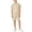 Beige, variant on Boys 2 Piece Athletic Short Sets Short Sleeve T-Shirt and Shorts with Pocket Kids Summer Loose Mesh Outfit Sets
