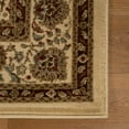 thumbnail image 4 of Floral Scroll Power-Loomed Indoor Area Runner with Border, 2'7" x 8, Taupe by Blue Nile Mills, 4 of 4