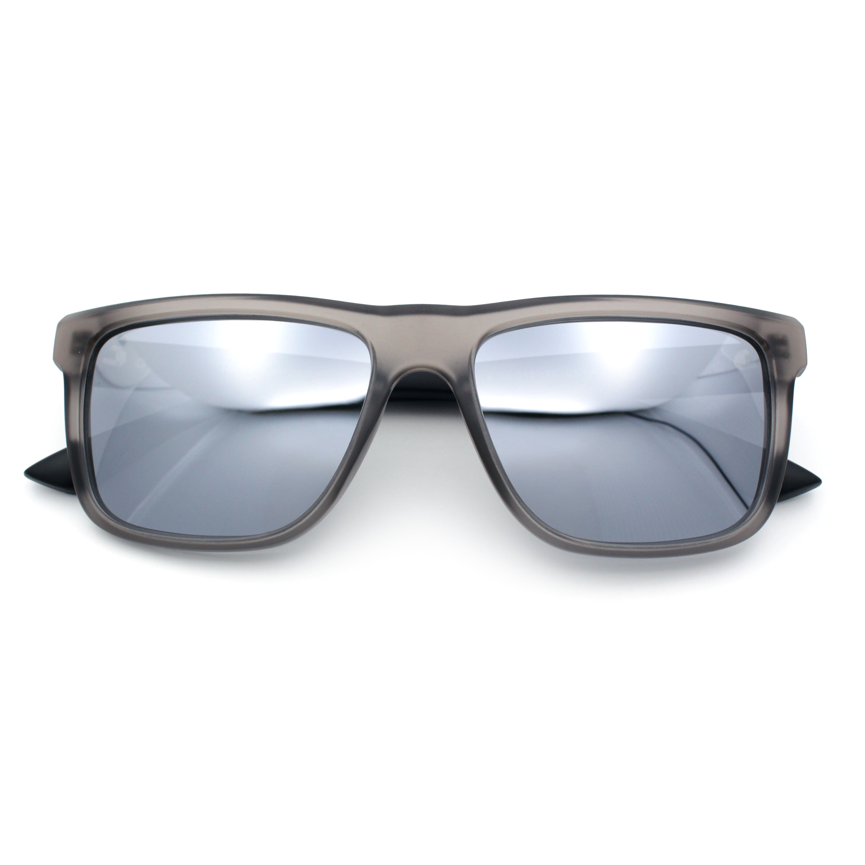 Horn Modified Rectangle Sunglasses with Polarized Lenses Icon Buffs Rimless Black Buffalo Horn 24KT Gold – Vintage  main image 4