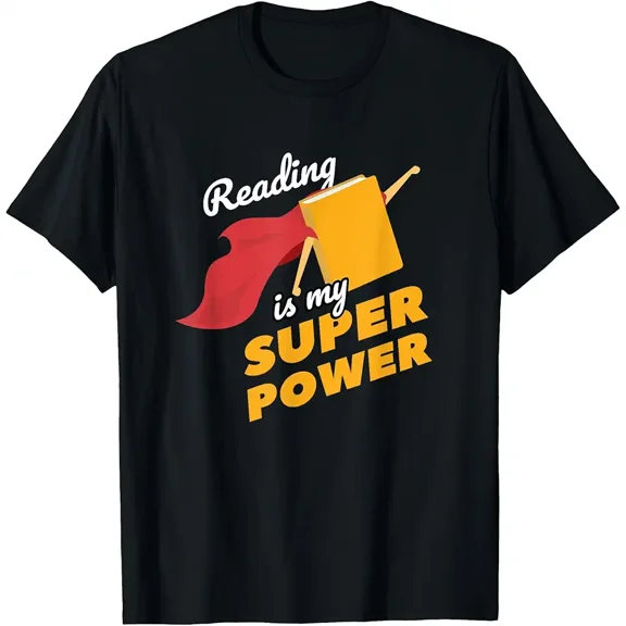 Reading is My Superpower Fun Cute Book Hero Gift T-Shirt