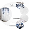 thumbnail image 6 of Blue Eucalyptus Leaves Waterproof Fabric Shower Curtain, Weeping Spring Botanical Summer Shower Curtain for Bathroom Curtains Bathtubs Hotel Washable Shower Curtains with 12 Hooks Stall 54x78in, 6 of 6