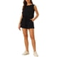 thumbnail image 2 of Conjunto Casual Allegra K para Mujeres con Top Sin Mangas de Cuello Redondo y Cintura Elástica y Conjunto de Pantalones Cortos Negro S, 2 of 6