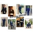 thumbnail image 2 of ETHAN Boys Royal Blue Suit for Boys 3 Pieces Boys Blazer Formal Suit Set for Wedding Boy Suit 10Y, 2 of 9