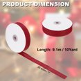 thumbnail image 2 of Uxcell Cinta de Yute de 1 Pulgada de Ancho y 10 Yardas, Rollo de Tela Natural para Manualidades, Envoltura de Regalos Roja, 2 of 5