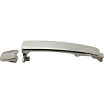 Exterior Door Handle Compatible with 2008-2013 Nissan Rogue Rear, Driver or Passenger Side Chrome