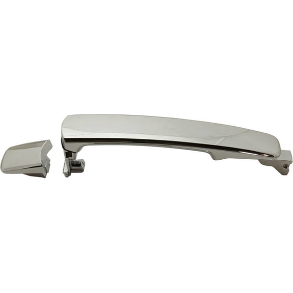 Exterior Door Handle Compatible with 2008-2013 Nissan Rogue Rear, Driver or Passenger Side Chrome
