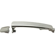 Exterior Door Handle Compatible with 2008-2013 Nissan Rogue Rear, Driver or Passenger Side Chrome