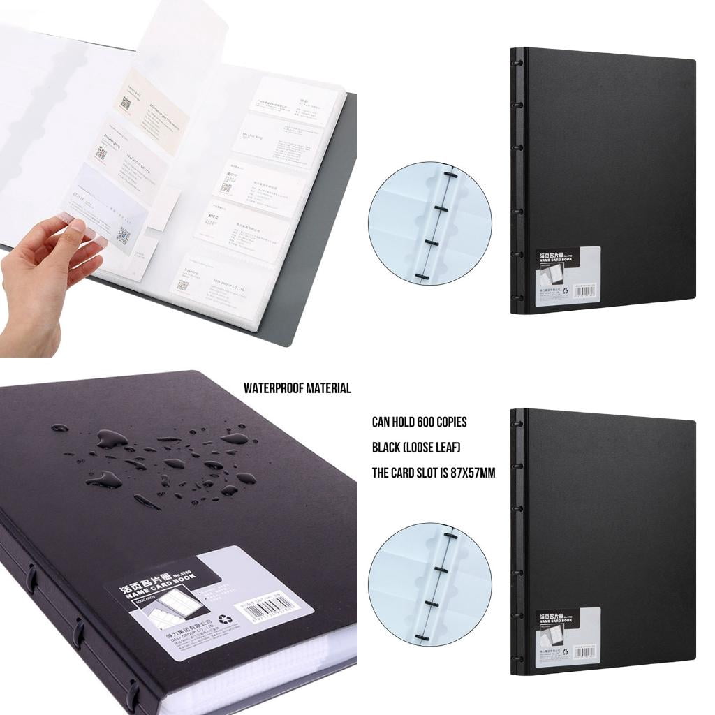 Card Album 10 Pocket Trading Cards Binder 30 Pages 600 Double Sided Pocket