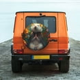 thumbnail image 6 of Logiee Colorful Flower Meditating Hamster Print Spare Tire Cover, Universal Wheel Protectors,Waterproof Dust-Proof UV Sun Wheel Tire Cover,Fit for SUV, RV, Travel Trailer, Truck-15 inch, 6 of 6